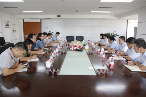 【领导关怀】同商共谋  将产改工作进行到底——浙江省总工会、省建设建材工会、市总工会、市建设工会领导一行走访腾博汇调研指导